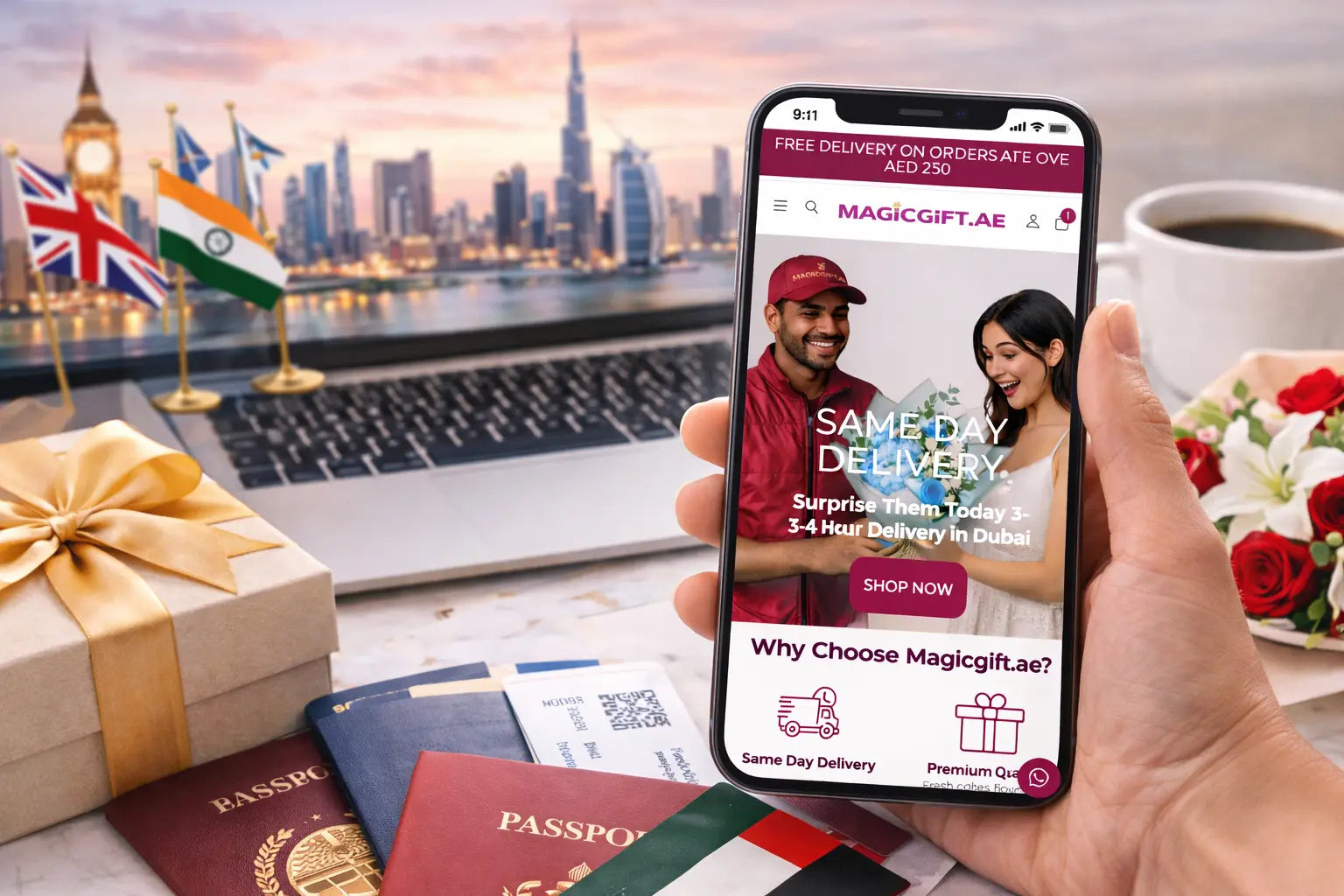 How to Order a Gift in Dubai from Outside the UAE – Simple & Secure Magicgift.ae