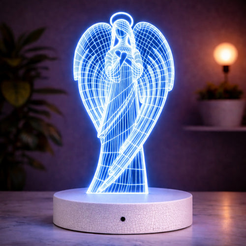 Angel LED Acrylic Lamp | Spiritual Night Light & Gift Dubai