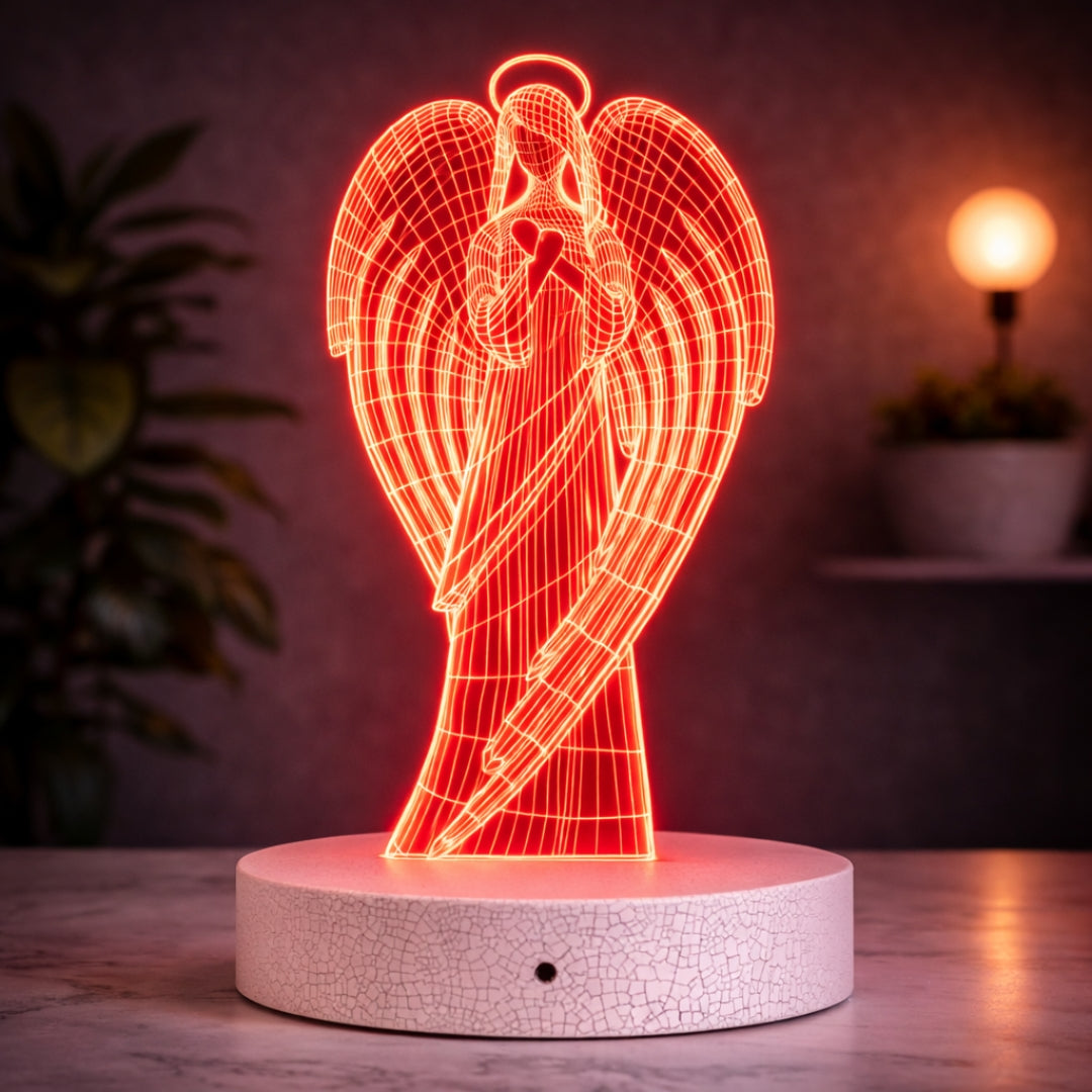 Angel LED Acrylic Lamp | Spiritual Night Light & Gift Dubai
