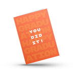 Bold You Did It Graduation Card Magicgift.ae
