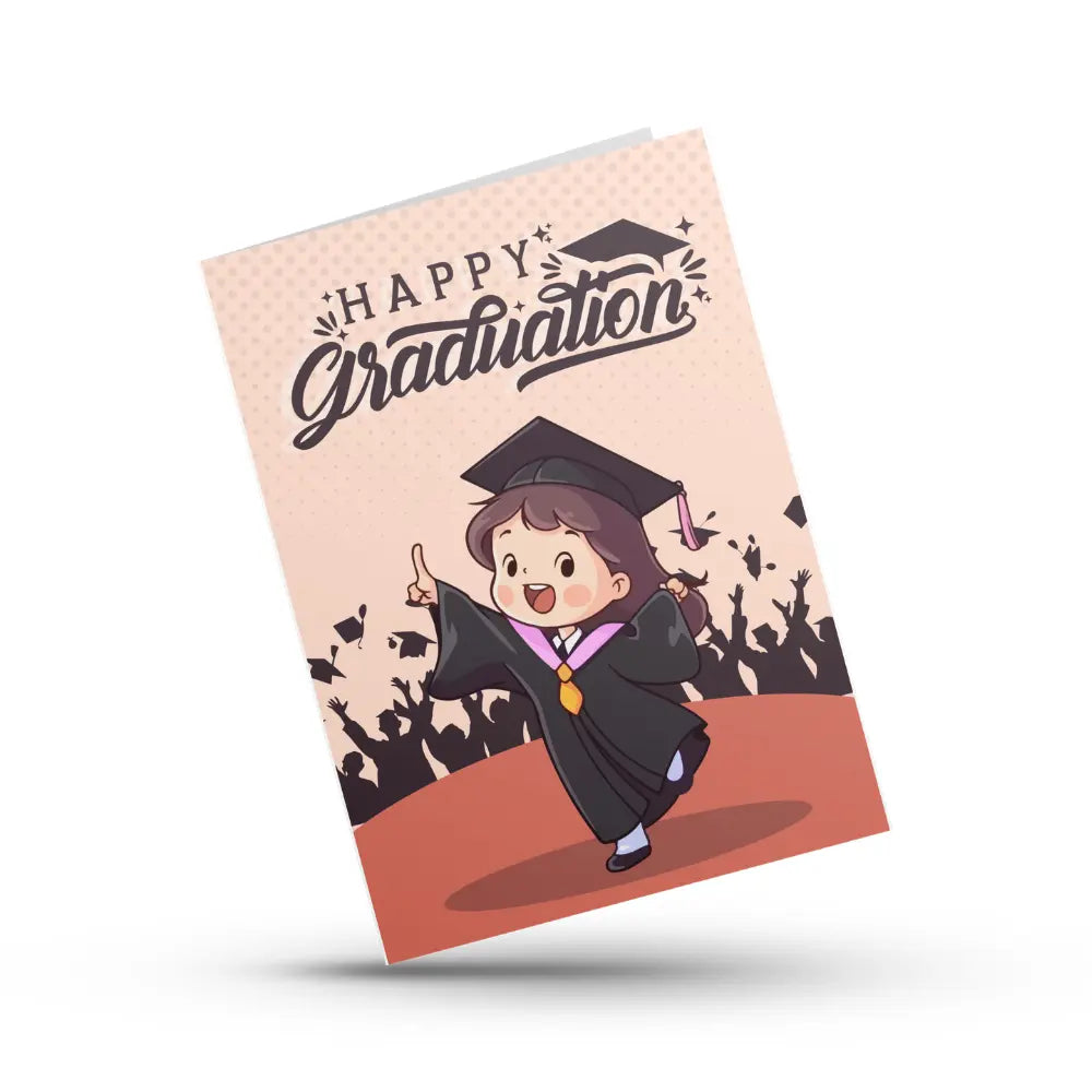 Cartoon Graduate Achievement Card Magicgift.ae
