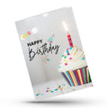 Colorful cupcake birthday greeting card