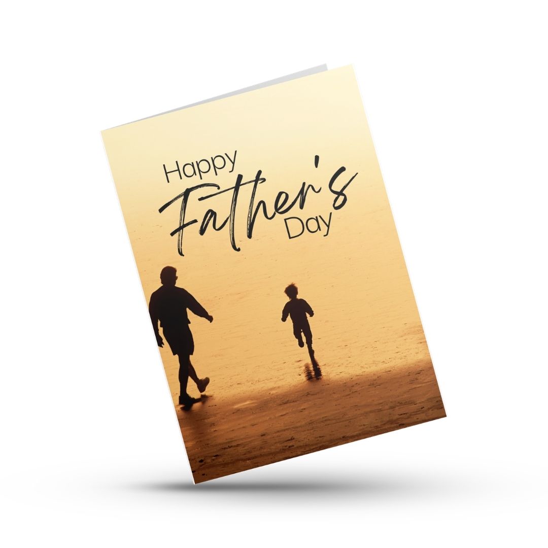 Father and Son Father's Day Greeting Card