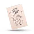 Father and Child Sketch Father's Day Card
