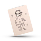 Father and Child Sketch Father's Day Card