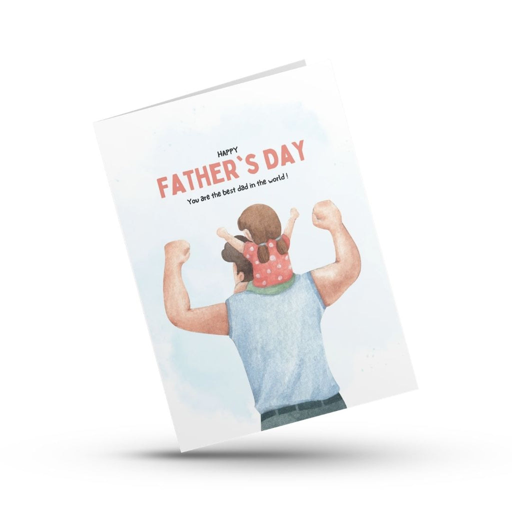 Strongest Dad Father's Day Greeting Card
