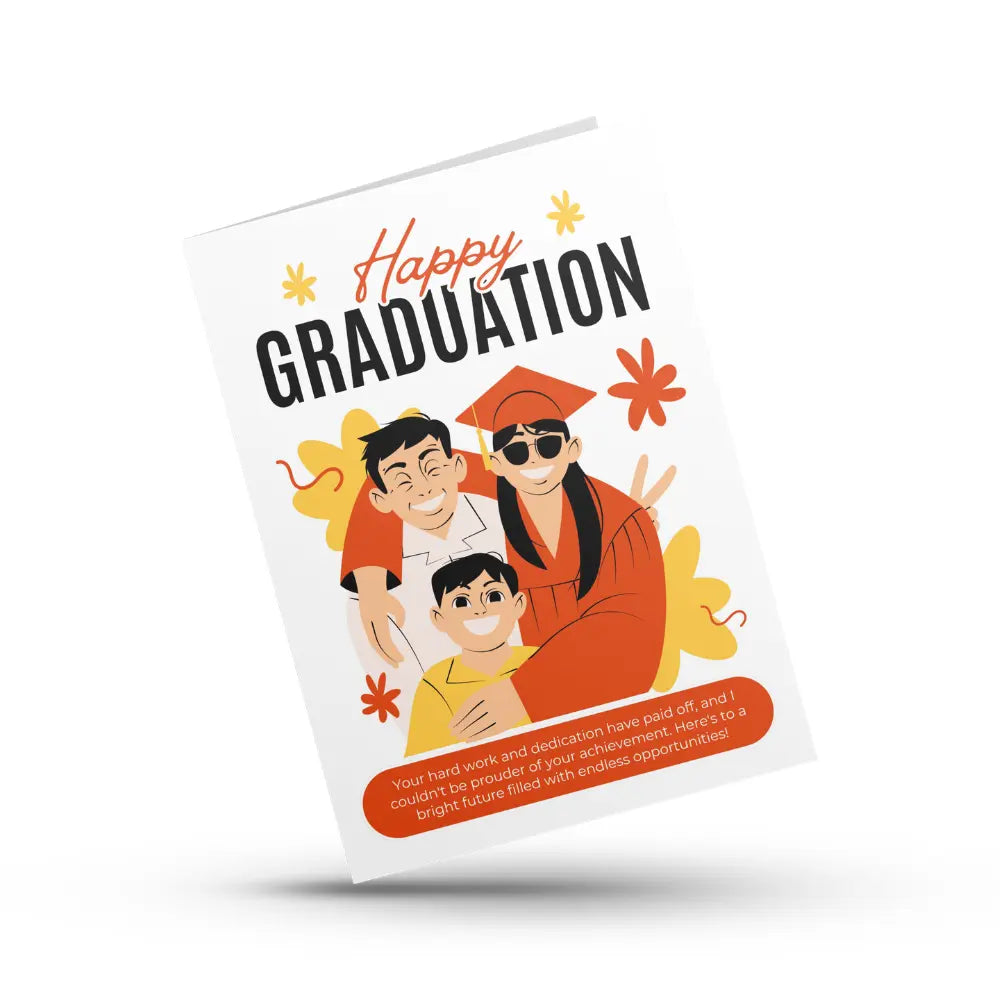 Fun Family Graduation Celebration Card Magicgift.ae