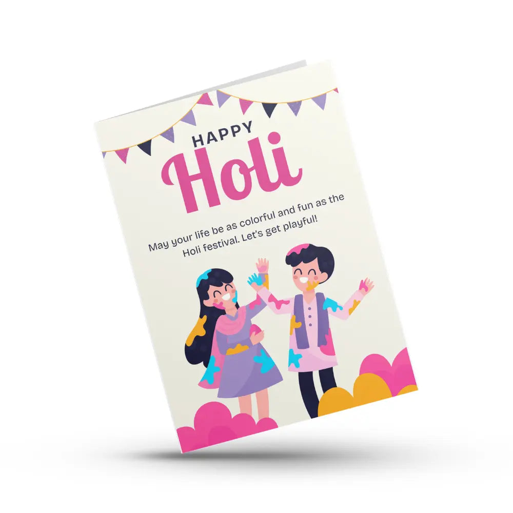 Fun Friends Holi Festival Card Magicgift.ae
