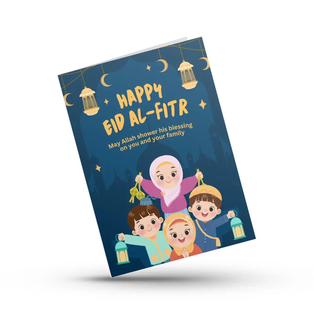 Happy Eid Al Fitr Family Joy Card Magicgift.ae