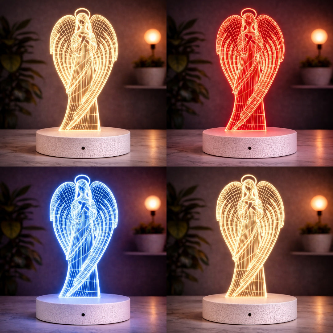 Angel LED Acrylic Lamp | Spiritual Night Light & Gift Dubai