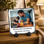 My Inspiration Hero Dad Personalised Stone Frame
