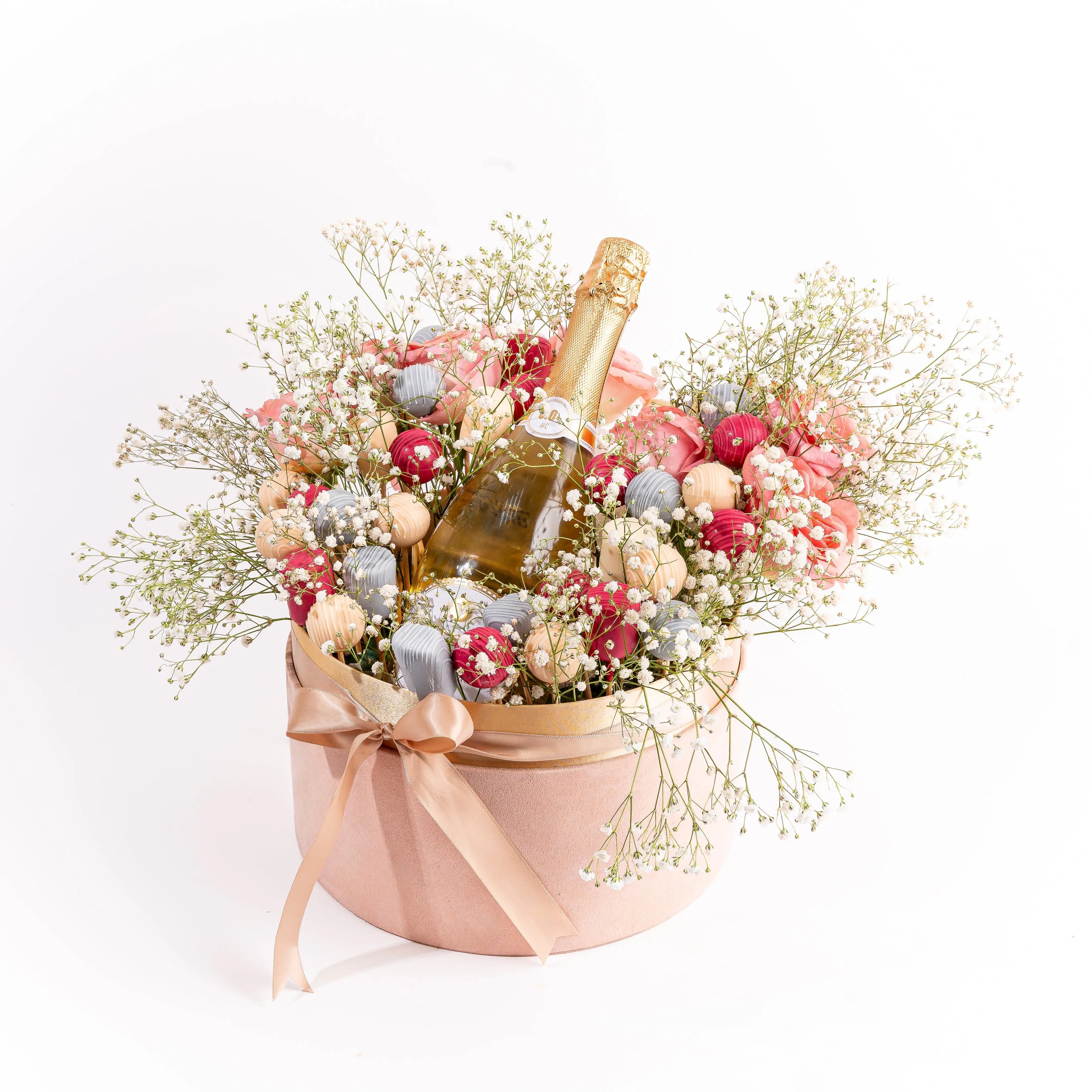 non-alcoholic-wine-roses-and-desserts-hamper-dubai