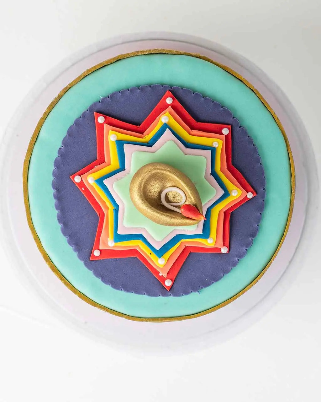 diwali-1kg-cake-with-diya-dubai