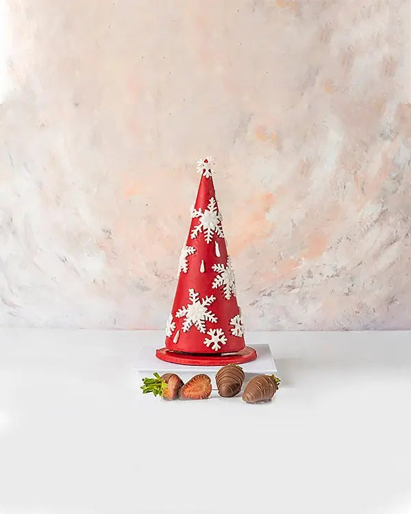 red-tall-christmas-tree-dubai