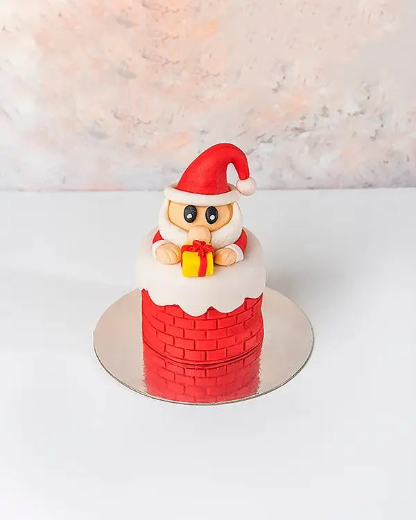 santa-in-chimney-cake-dubai