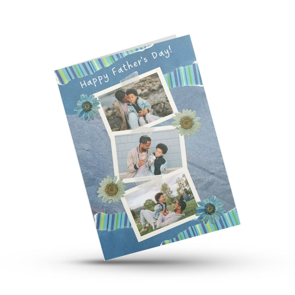 Floral Personalised Father's Day Card