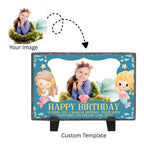 Personalised Birthday Rectangle Stone Photo Frame 3
