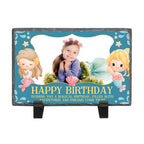 Personalised Birthday Rectangle Stone Photo Frame 3