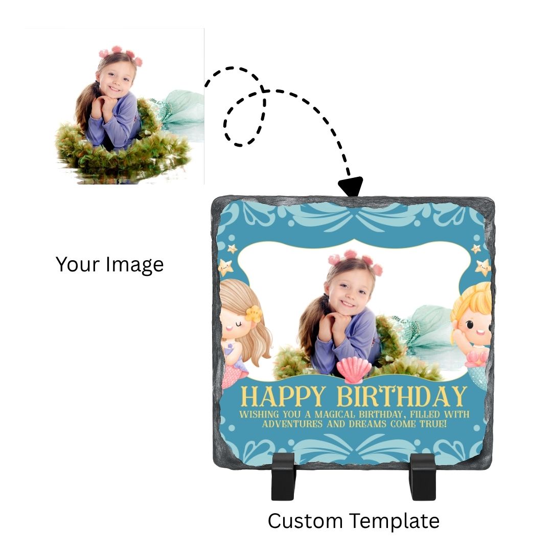 Personalised Happy Birthday Stone Photo Frame 3