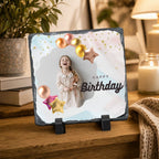 Personalised Happy Birthday Stone Photo Frame 2