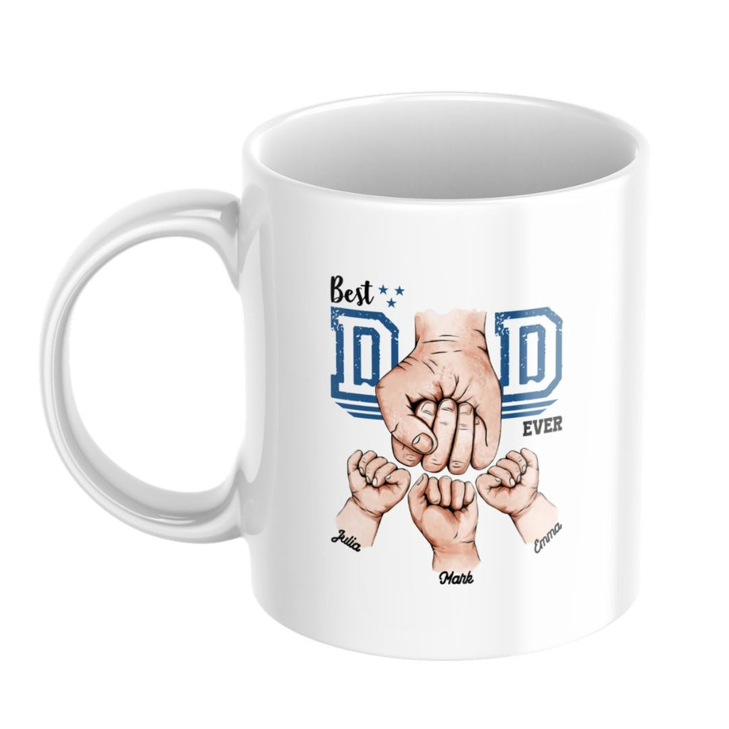Personalised Kids Names Mug for Dad
