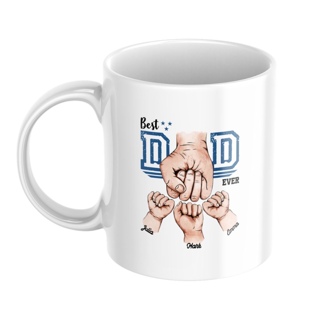 Personalised Kids Names Mug for Dad