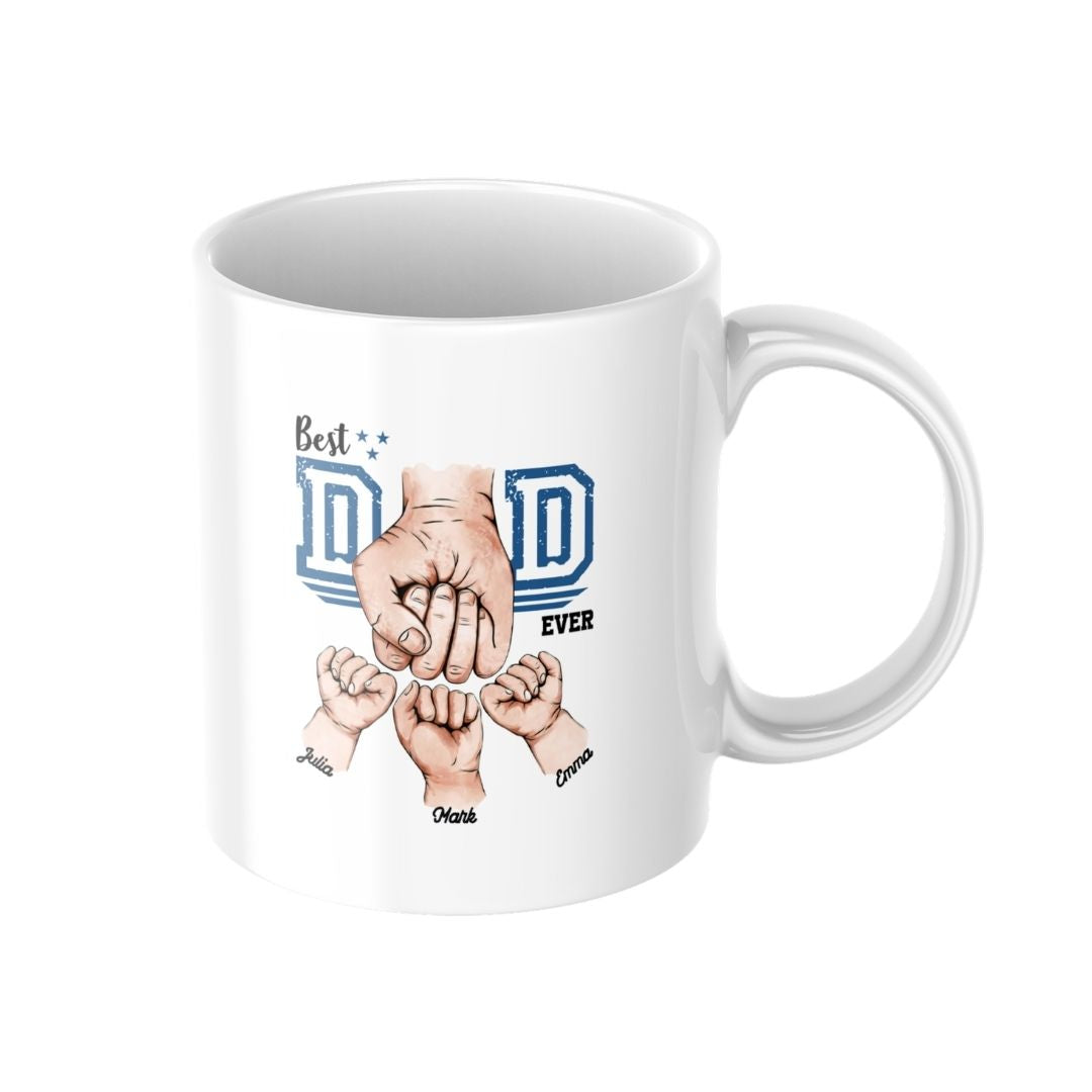 Personalised Kids Names Mug for Dad