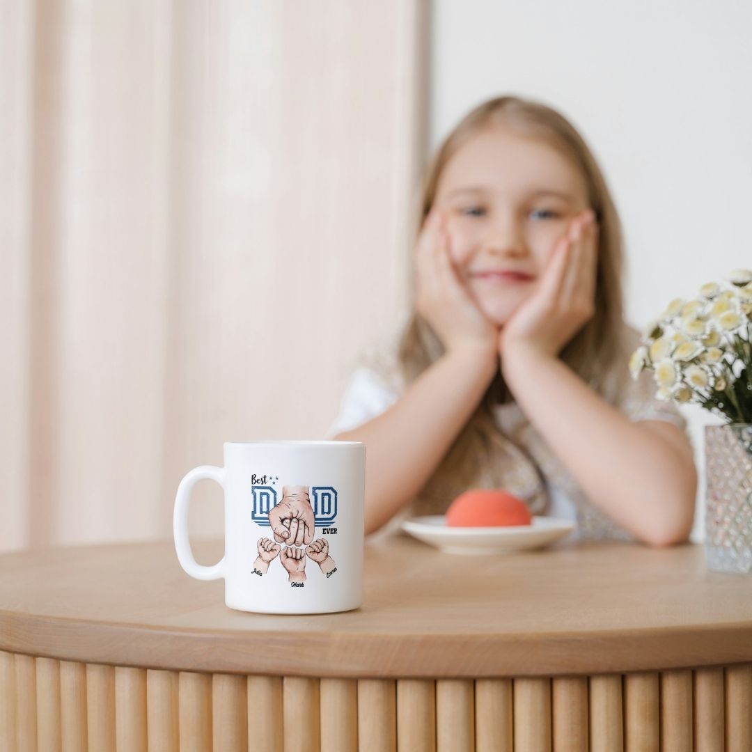 Personalised Kids Names Mug for Dad
