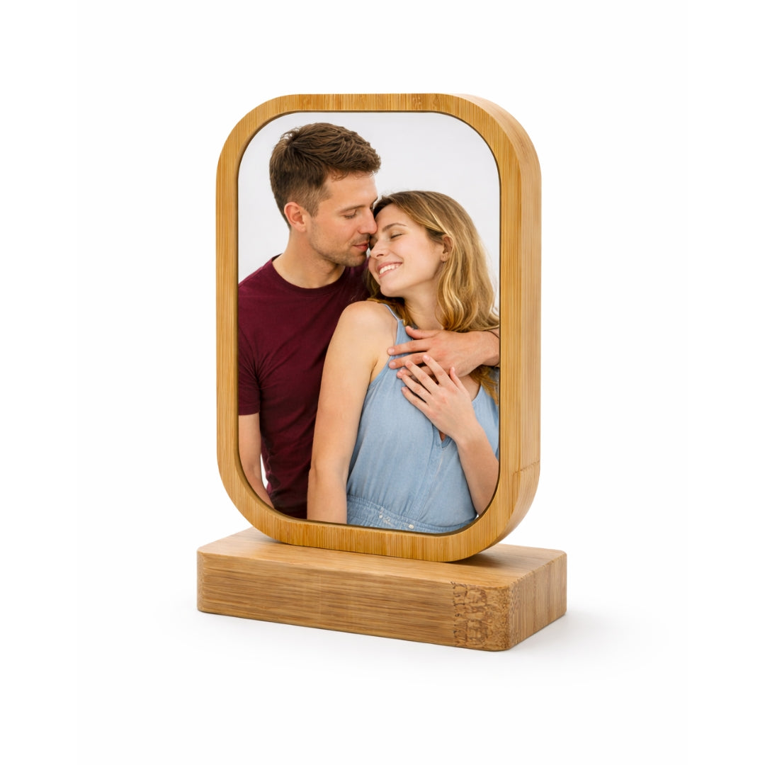 Personalised Wooden Couple Photo Frame