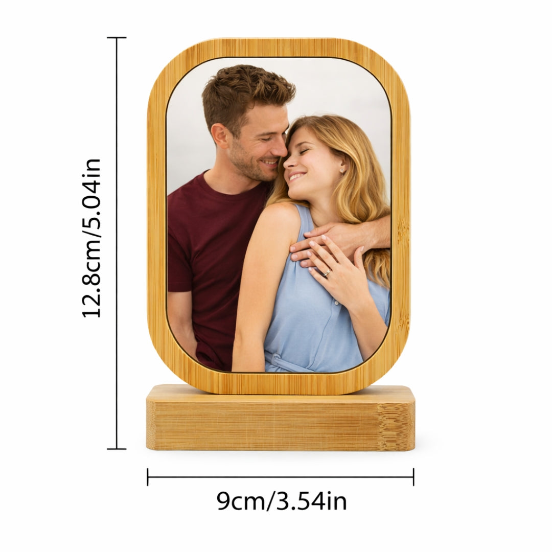 Personalised Wooden Couple Photo Frame