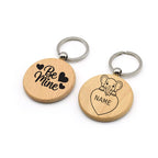 Personalised Wooden Keychain with Custom Design