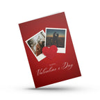 Valentine’s Day greeting card with photo collage