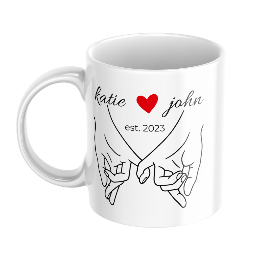 Personalised Couple Mug With Name