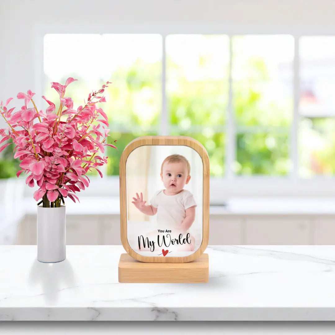 Personalised Baby Photo Frame – “You Are My World” Magicgift.ae