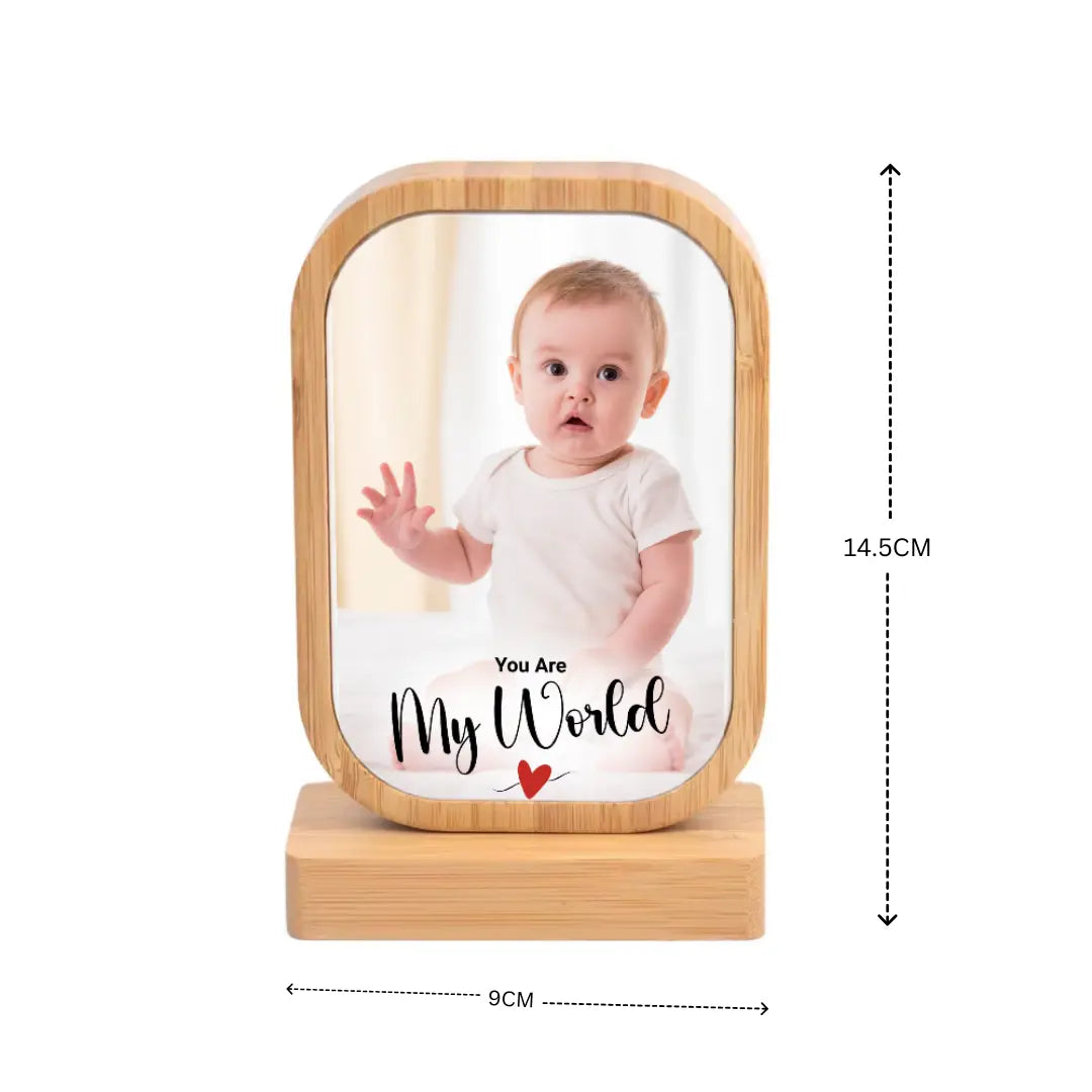 Personalised Baby Photo Frame – “You Are My World” Magicgift.ae