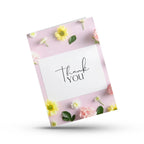 Elegant Floral Thank You Greeting Card Magicgift.ae