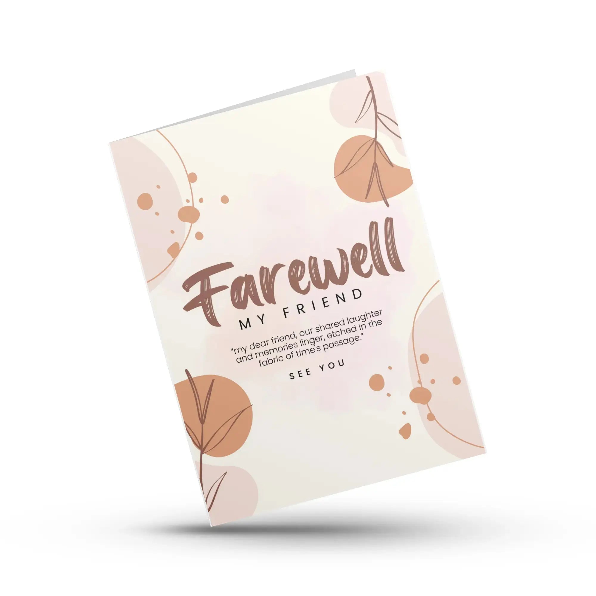 Farewell My Friend Greeting Card Magicgift.ae