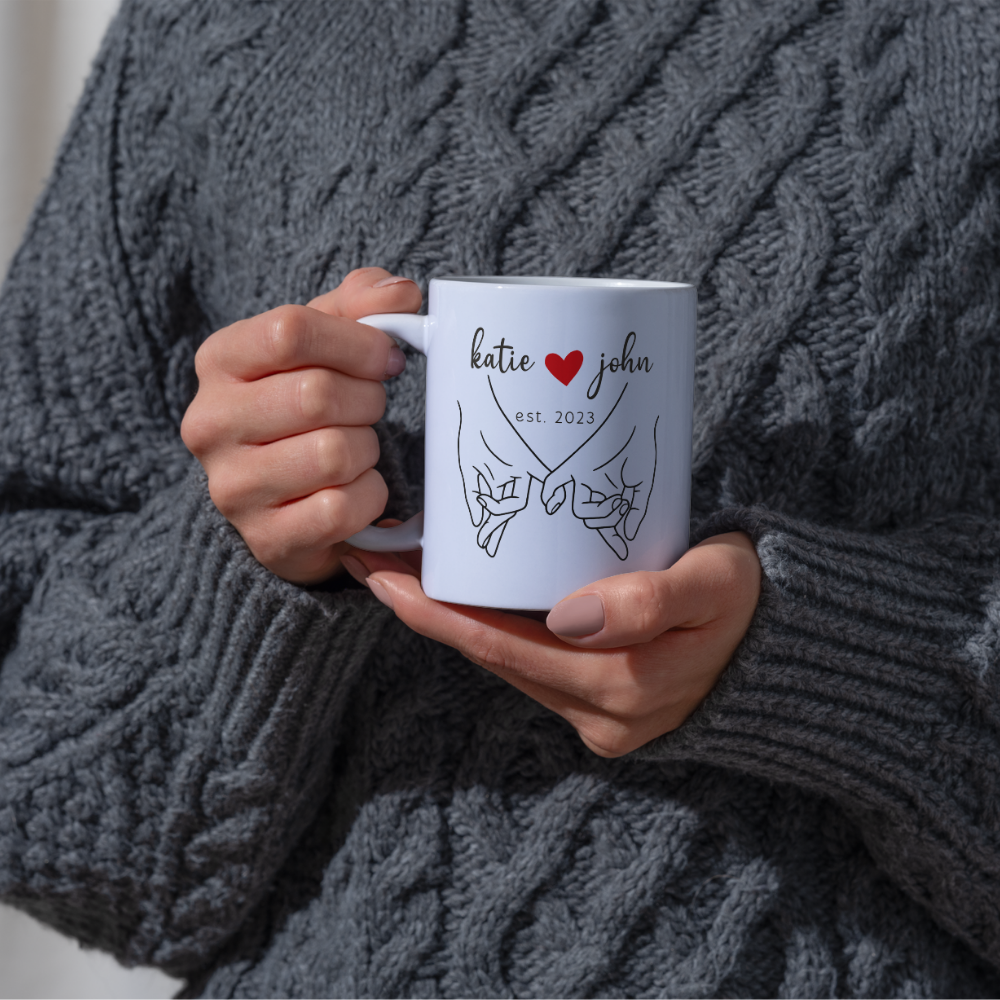 Personalised Couple Mug With Name