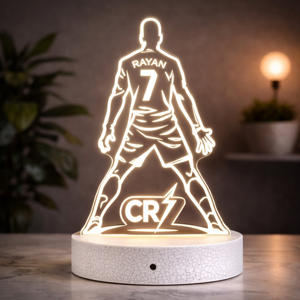 personalised-football-acrylic-LED-lamp