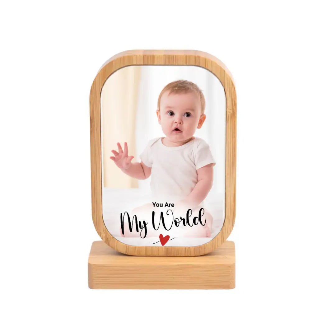 Personalised Baby Photo Frame – “You Are My World” Magicgift.ae