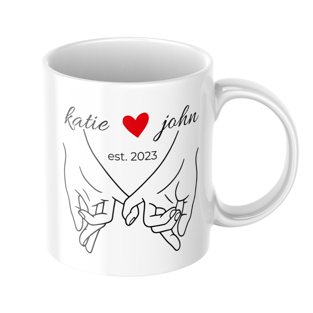 Personalised Couple Mug With Name