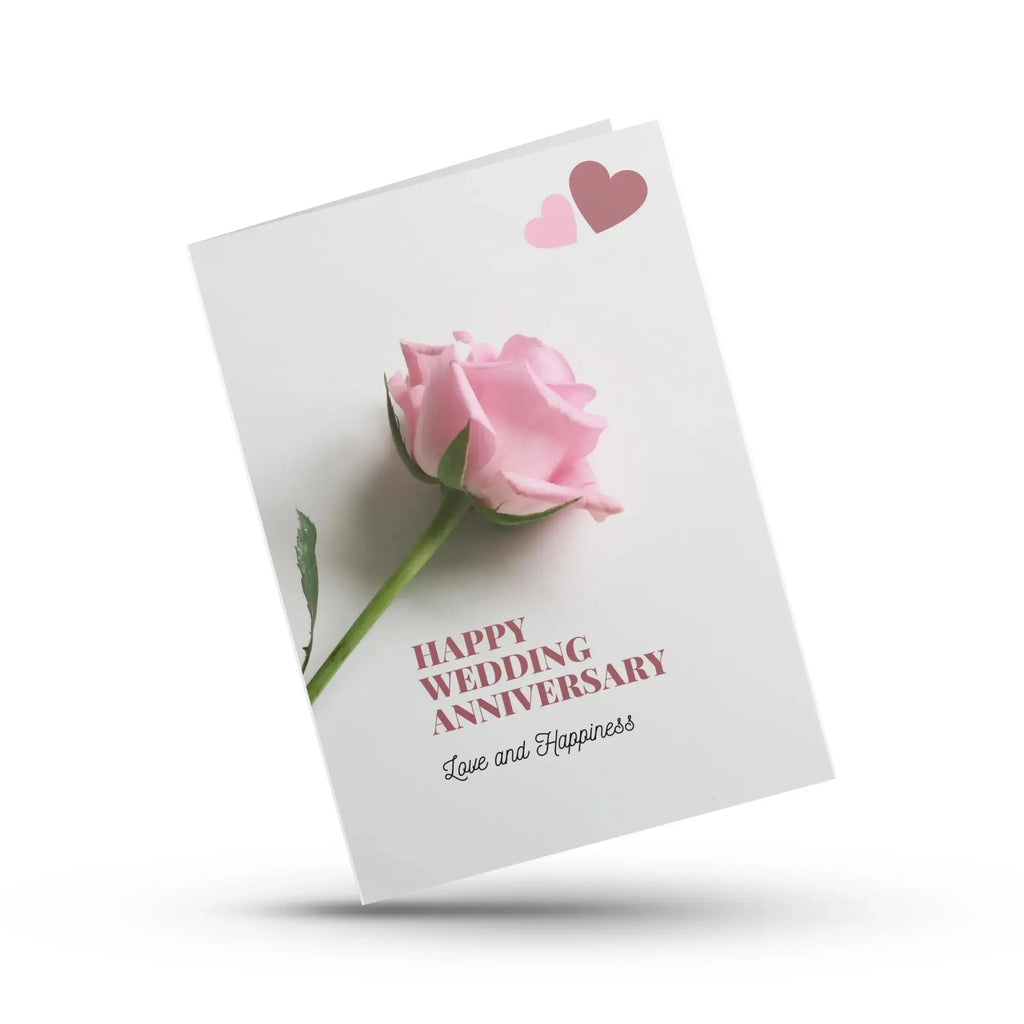Romantic Rose Wedding Anniversary Greeting Card Magicgift.ae