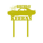 Sports Car Happy Birthday Cake Topper with Name Magicgift.ae
