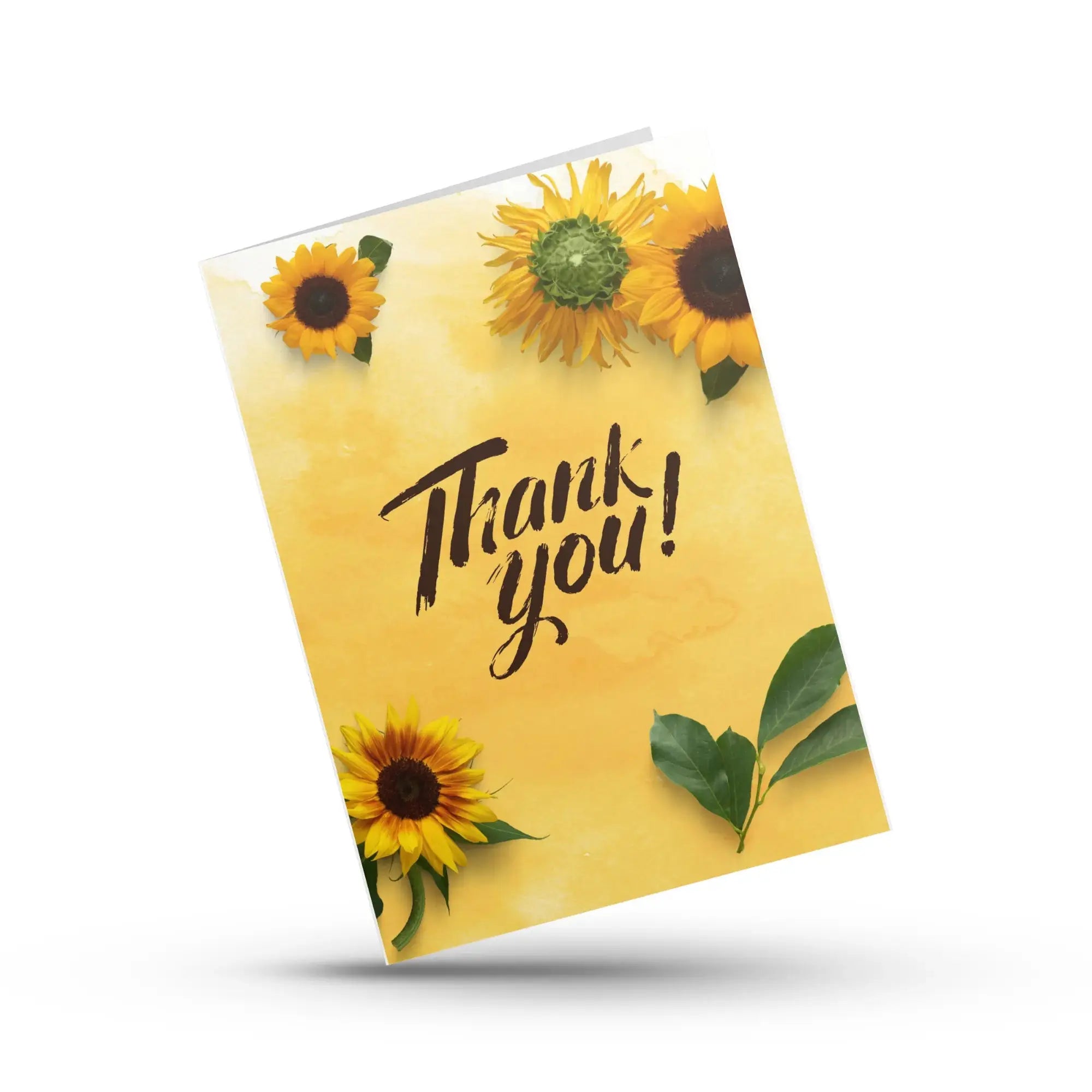 Cheerful Sunflower Thank You Greeting Card Magicgift.ae